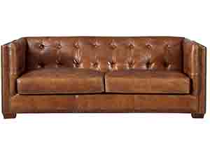Cigar Tan Leather Sofa Set