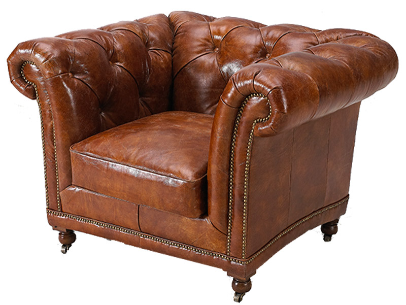 Classic Chesterfield Sofa 1S with Wheels