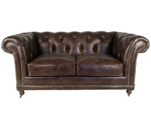 Classic Chesterfield Sofa 2S with Wheels