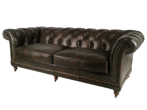 Classic Chesterfield Sofa 3S with Wheels