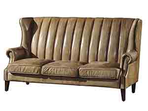 Hand-Made Leather Sofa Couch