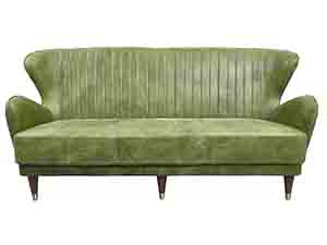 Mid-century Soft Leather Sofa