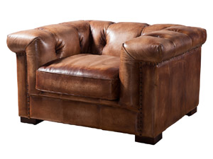 Red Italian Leather Sofa