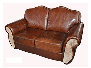 Aged Leather Sofa