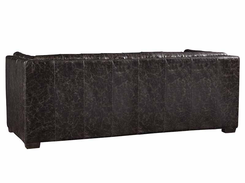 Tufted Back Antique Black 3 Seater Sofa
