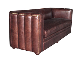 Vintage Distressed Leather Sofa
