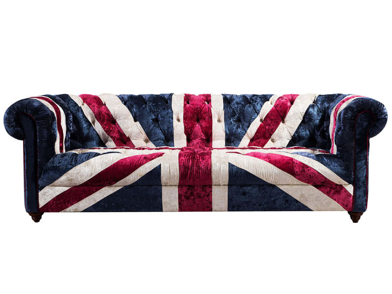 Union Jack Fabric Sofa