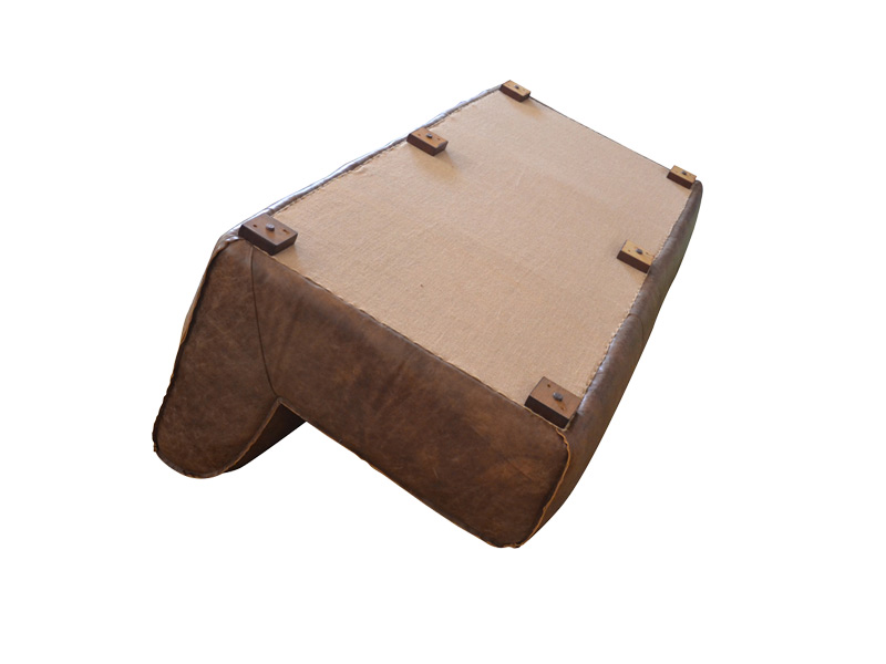 Full Vintage Corner Leather Sofa Multiple Seat Options Customized