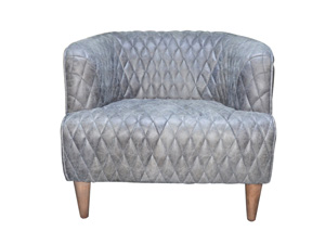 Bespoke Multiple Material Grey Rhombus Settee Single Sofa Set