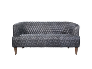 Bespoke Multiple Material Grey Rhombus Settee Single Sofa Set