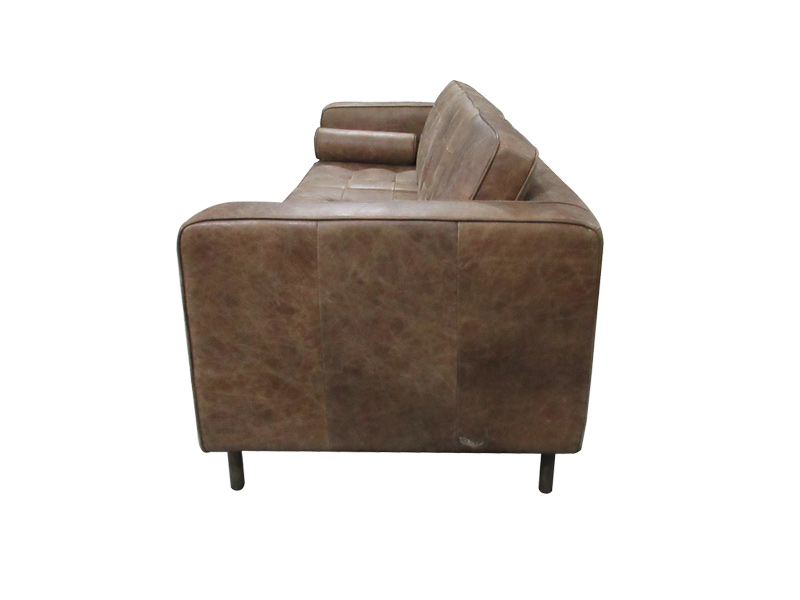 High-End Vintage/Pu Leather Living Room Sofa With Soft Cushion