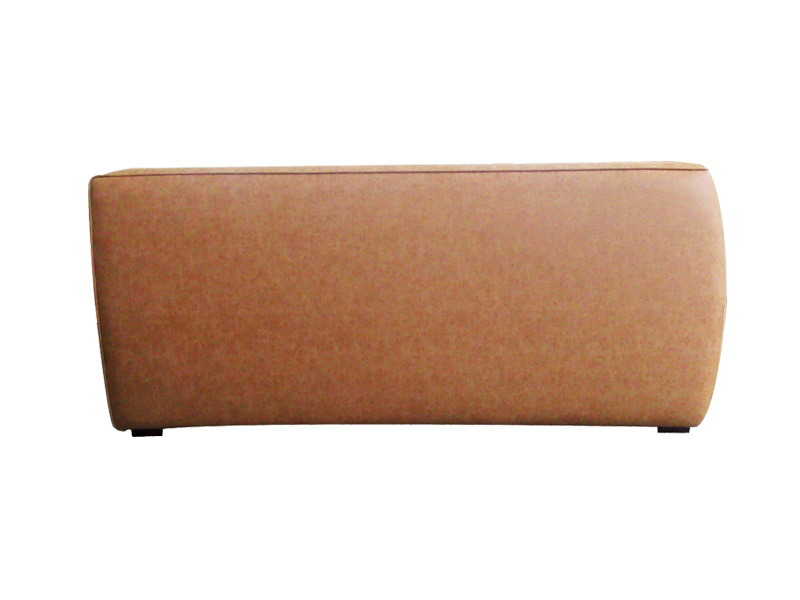 Antique Orange Corner Combination Genuine/Pu Leather Sofa