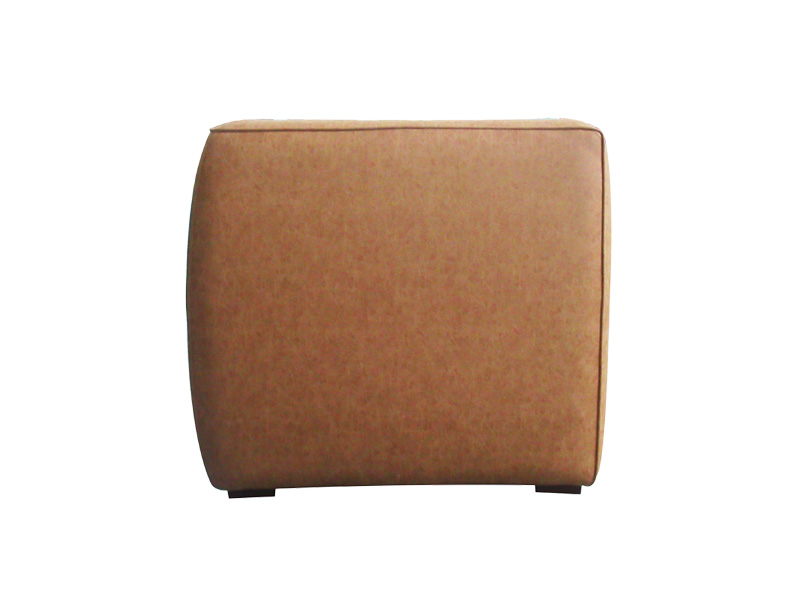 Antique Orange Corner Combination Genuine/Pu Leather Sofa