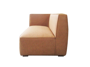 Antique Orange Corner Combination Genuine/Pu Leather Sofa