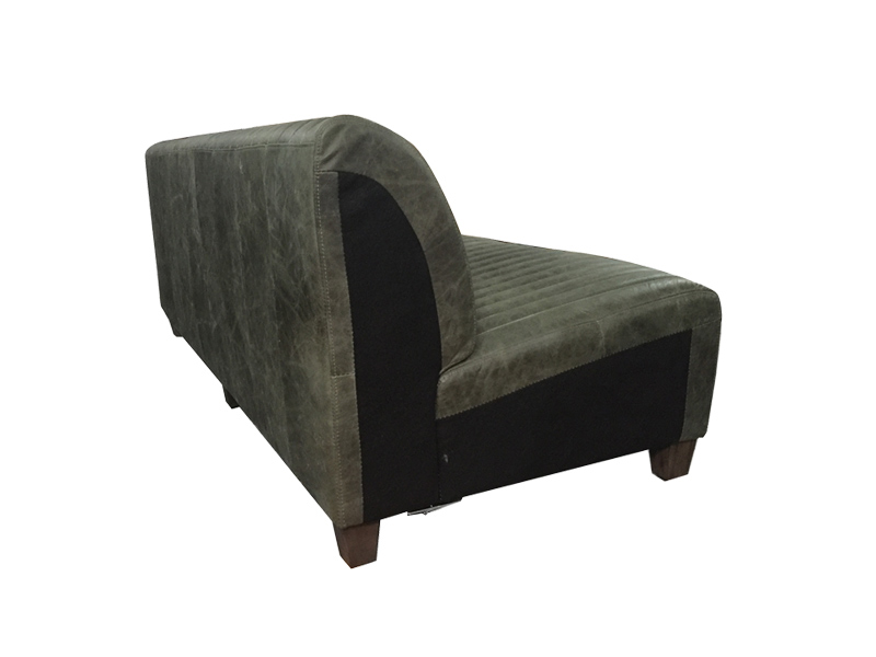 Black 3S Sofa Without Arms Multiple Combinations Bespoke Retro High-End
