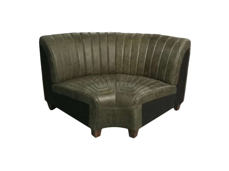 Black 3S Sofa Without Arms Multiple Combinations Bespoke Retro High-End