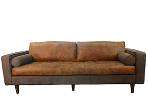 Vintage Brown Leather Sofa