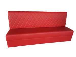 American Red Retro Diner Booth Set Leather Restaurant Seating Furniture Chesterfield Indoor Coffee Modern Living Room