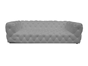 Aluminium Genuine Leather Luxury Sofa