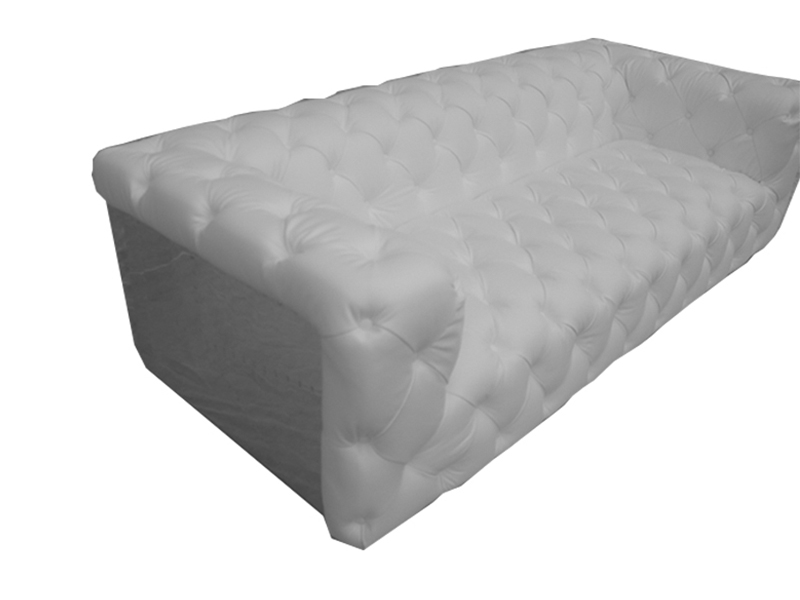 Aluminium Genuine Leather Luxury Sofa