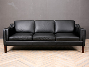 Black Leather Sofa