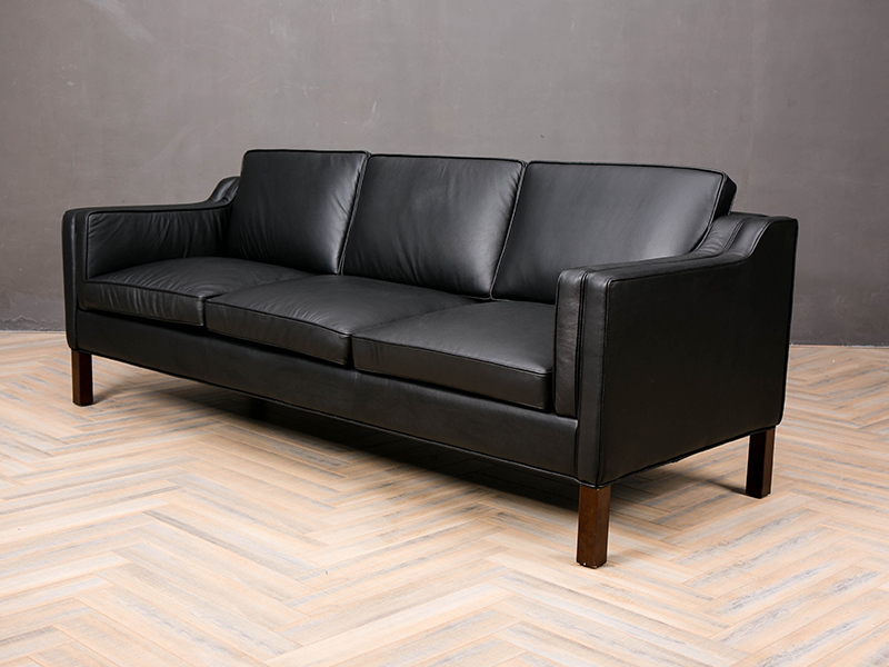 Black Leather Sofa