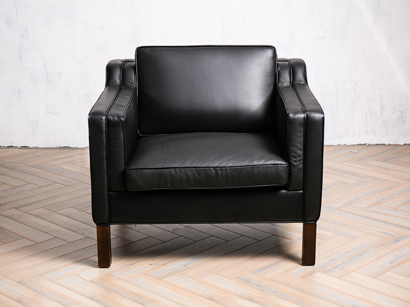 Black Leather Sofa