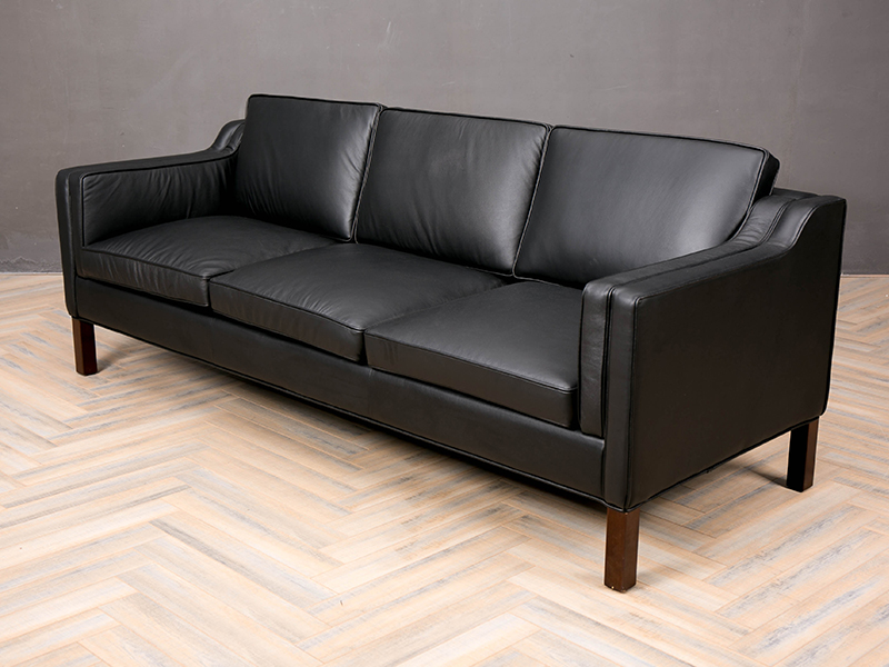 Black Leather Sofa