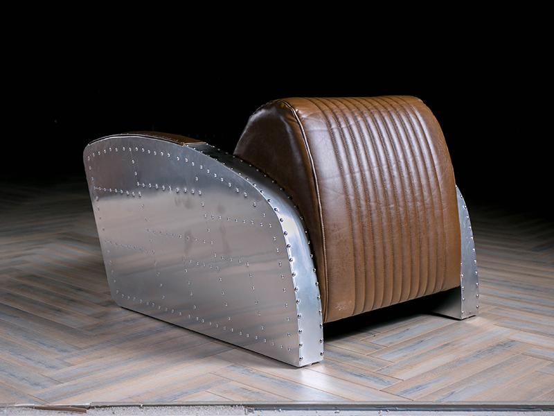 Aluminium Lounge Leather Sofa