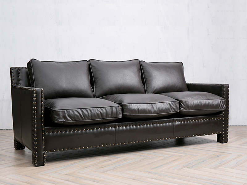 Custom Leather Sofa