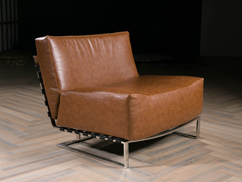 Brown Leather Sofa Chair