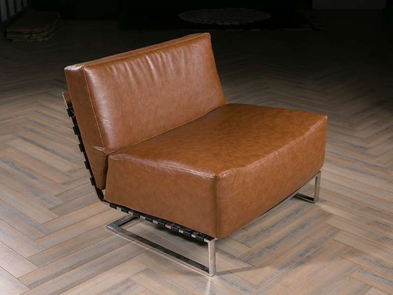 Brown Leather Sofa Chair