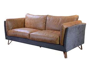 Retro Club Vintage Leather Living Room Sofa