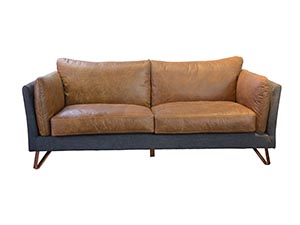 Retro Club Vintage Leather Living Room Sofa