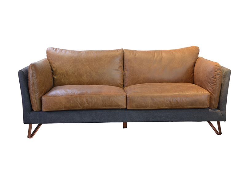 Retro Club Vintage Leather Living Room Sofa