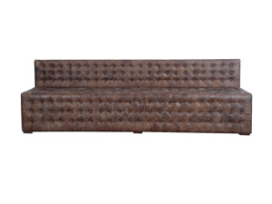 Retro Brown Multiple Size Leather/Fabric Couches