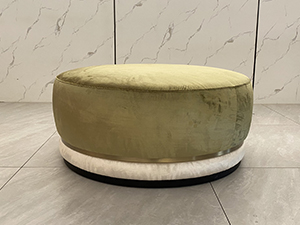 Living Room Furniture Velvet Ottoman Lounge Pouf Chair