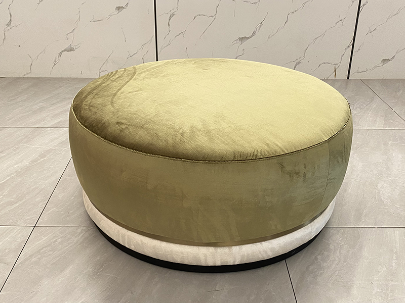 Living Room Furniture Velvet Ottoman Lounge Pouf Chair