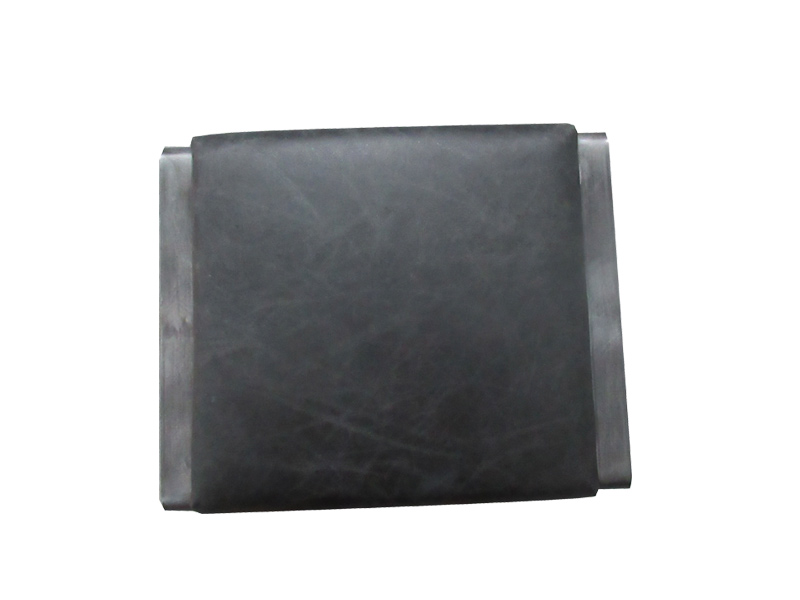 Black Square Leather Chair With Metal/Stainless Steel Frame Use In Living Room Office Balcony