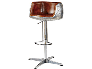 Vintage Adjustable Swivel Bar Stool
