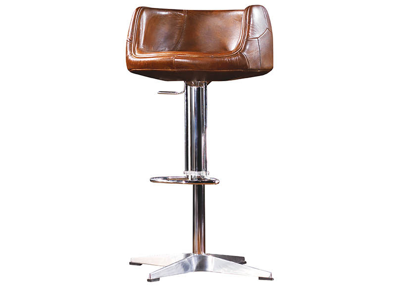 Vintage Adjustable Swivel Bar Stool