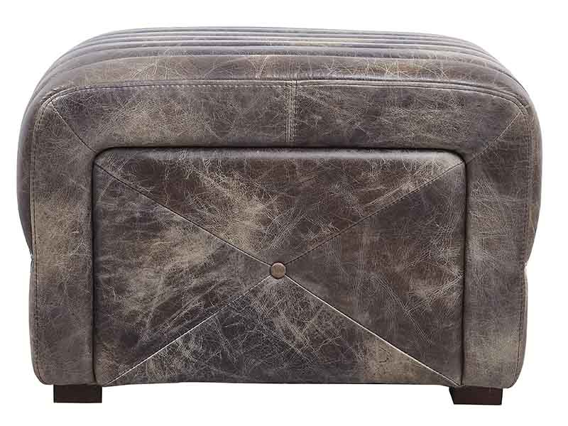 Antique Vintage Genuine Leather Stool