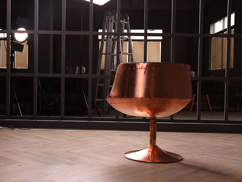 Silver Metal Bar Stools