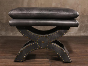 Toscane Vintage Leather Stool