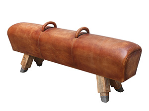 Chic Saddle Leather Stool