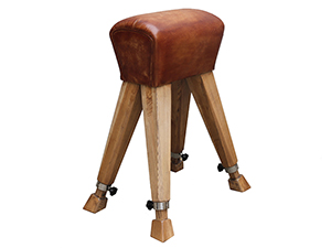 Leather Small Saddle Stool