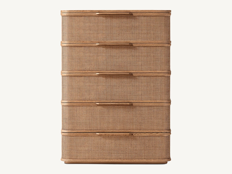 Wood Dresser; Modern Dresser;Brown Dresser