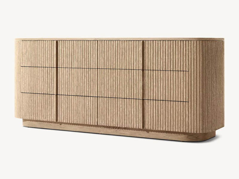 Wood Dresser; Modern Dresser;Brown Dresser