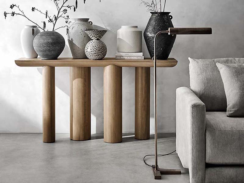 modern console table wood console console table