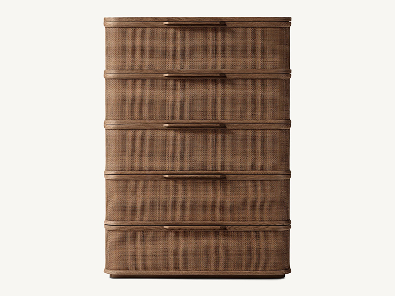 Wood Dresser; Modern Dresser;Brown Dresser